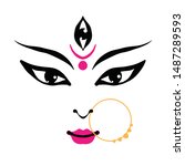 kali goddess in hinduism  her... | Shutterstock .eps vector #1487289593