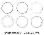 set of vector graphic circle... | Shutterstock .eps vector #783198796