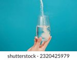 Small photo of Powdered medicine being poured from above into a glass of water. Every medication has a purpose and is prescribed for a reason