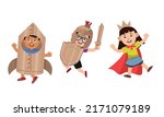 small children dressed up in... | Shutterstock .eps vector #2171079189