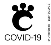 covid 19 vector icon  logo.... | Shutterstock .eps vector #1684801933
