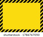 black and yellow striped blank... | Shutterstock .eps vector #1786767050