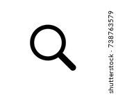 magnifying glass or search icon ... | Shutterstock .eps vector #738763579