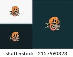 logo design of head skull vector | Shutterstock .eps vector #2157960323