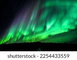 Colorful Northern light, Aurora borealis , Gällivare, Swedish Lapland, Sweden