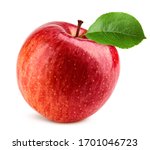 Red apple isolated on white...