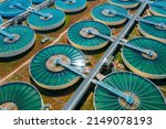 Small photo of Aerial view of metropolitan waterworks authority. Drinking Water Treatment. Microbiology of drinking water production and distribution, water treatment plant