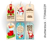 tags with new year and... | Shutterstock .eps vector #773466229