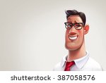 character office worker man.... | Shutterstock . vector #387058576
