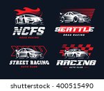 Sport Car Logo Illustration On...