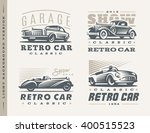 classic car logo illustrations... | Shutterstock .eps vector #400515523