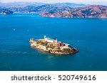 Aerial View Of Alcatraz Island...