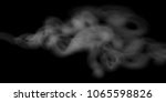smoke vector texture on black... | Shutterstock .eps vector #1065598826