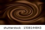 creamy chocolate swirl ... | Shutterstock . vector #1508144843