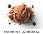 Ice cream scoop isolated on...