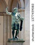 
bronze statue of emperor Constatine