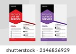 red and purple color flyer.... | Shutterstock .eps vector #2146836929