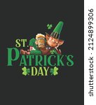 leprechaun st patrick day... | Shutterstock .eps vector #2124899306