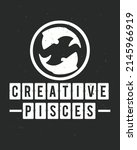 Creative Pisces Zodiac Vector...