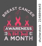 breast cancer awarness is not... | Shutterstock .eps vector #2148844643