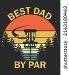 Best Dad By Par Vintage Sunset...