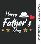 happy father's day typography... | Shutterstock .eps vector #2166318933