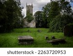 Small photo of Ruined Church of Daingean Co. Offaly Ireland. Three-stage tower of Church of Ireland church, built in 1835, with front elevation remaining. Now ruinous.