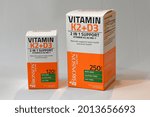 Small photo of Bronson's Vitamin K2 D3. America. This product is much sought after in the Indonesian market during the pandemic. This product is difficult to find in the market due to high demand. Jakarta 25 july 20