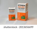 Small photo of Bronson's Vitamin K2 D3. America. This product is much sought after in the Indonesian market during the pandemic. This product is difficult to find in the market due to high demand. Jakarta 25 july 20