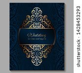 wedding invitation card with... | Shutterstock .eps vector #1428453293