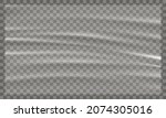 transparent cellophane mockup.... | Shutterstock .eps vector #2074305016