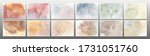 set of earth tone watercolor... | Shutterstock .eps vector #1731051760