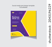 online business social media... | Shutterstock .eps vector #2043196229