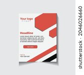 vector print ready flyer... | Shutterstock .eps vector #2046026660