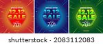 set of 12 12 shopping day sale... | Shutterstock .eps vector #2083112083