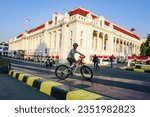 Small photo of Jakarta, Indonesia - Ags, 24, 2023: The Bank Indonesia Museum is a museum in Jakarta, Indonesia which is a cultural heritage heritage of De Javasche Bank which was first built in 1828.