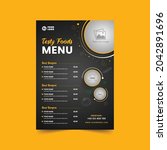 fast food menu design and fast... | Shutterstock .eps vector #2042891696