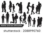 collection of mom and son... | Shutterstock .eps vector #2088990760