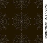 seamless pattern with spiderweb | Shutterstock .eps vector #271779893