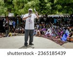 Small photo of Chairperson of Tanzania's opposition party ACT Wazalendo, Juma Duni Haji addresses a speech during the party's political rally in Kilwa district, Lindi Region on March 10, 2023.