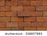  Light Brown Brick Block Wall....
