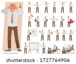 set of old businessman... | Shutterstock .eps vector #1727764906