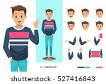 man character design | Shutterstock .eps vector #527416843