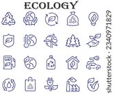 set of  ecology icons .nature....
