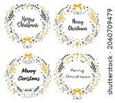 merry christmas lettering text... | Shutterstock .eps vector #2060709479
