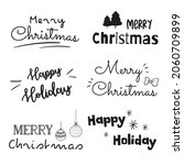 merry christmas.  a collection... | Shutterstock .eps vector #2060709899