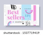 best sellers banner. original... | Shutterstock .eps vector #1537719419