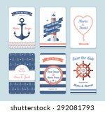 wedding invitation card. save... | Shutterstock .eps vector #292081793