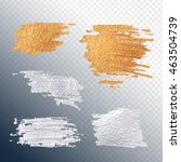 Set Gold And Silver Smear Paint ...