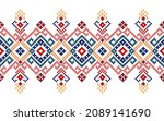 geometric ethnic pattern. pixel ... | Shutterstock .eps vector #2089141690